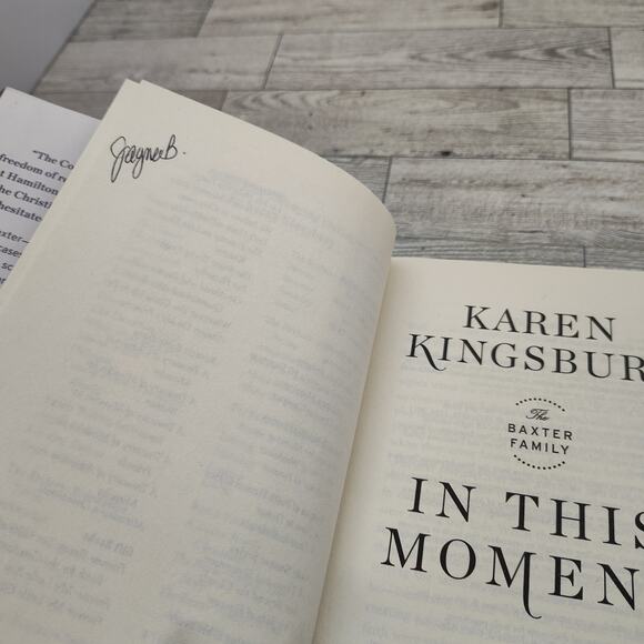 In‎ This Moment BY Karen Kingsbury - Baxter Family - Hardcover with Dust Jacket - Picture 10 of 13